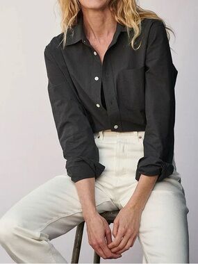 Buck Mason Navy Mainstay Cotton Shirt 💙